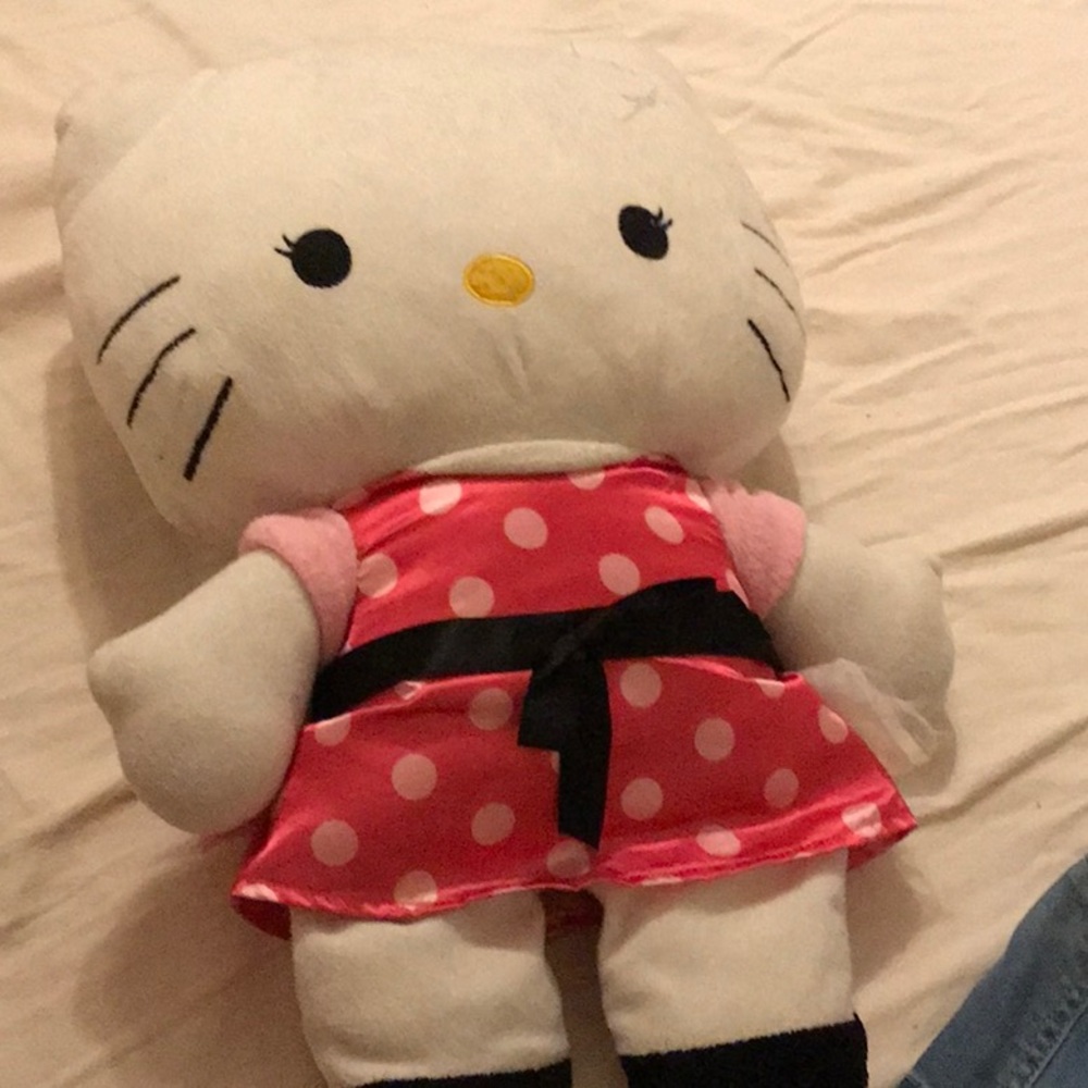 pink polka dot dress hello kitty